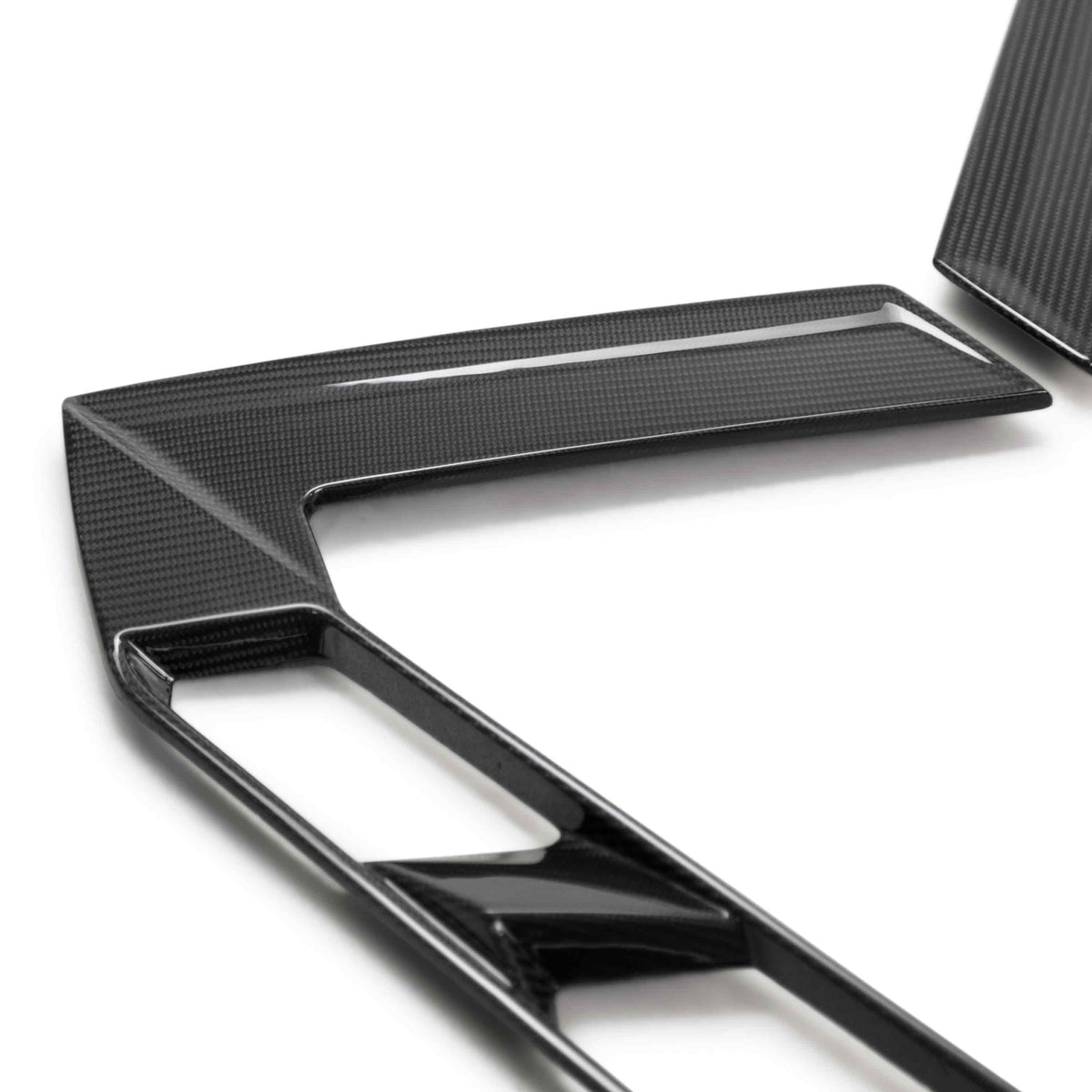 Carbon fiber decklid side vents for 2020-2026 Chevrolet C8 Coupe (PAIR)