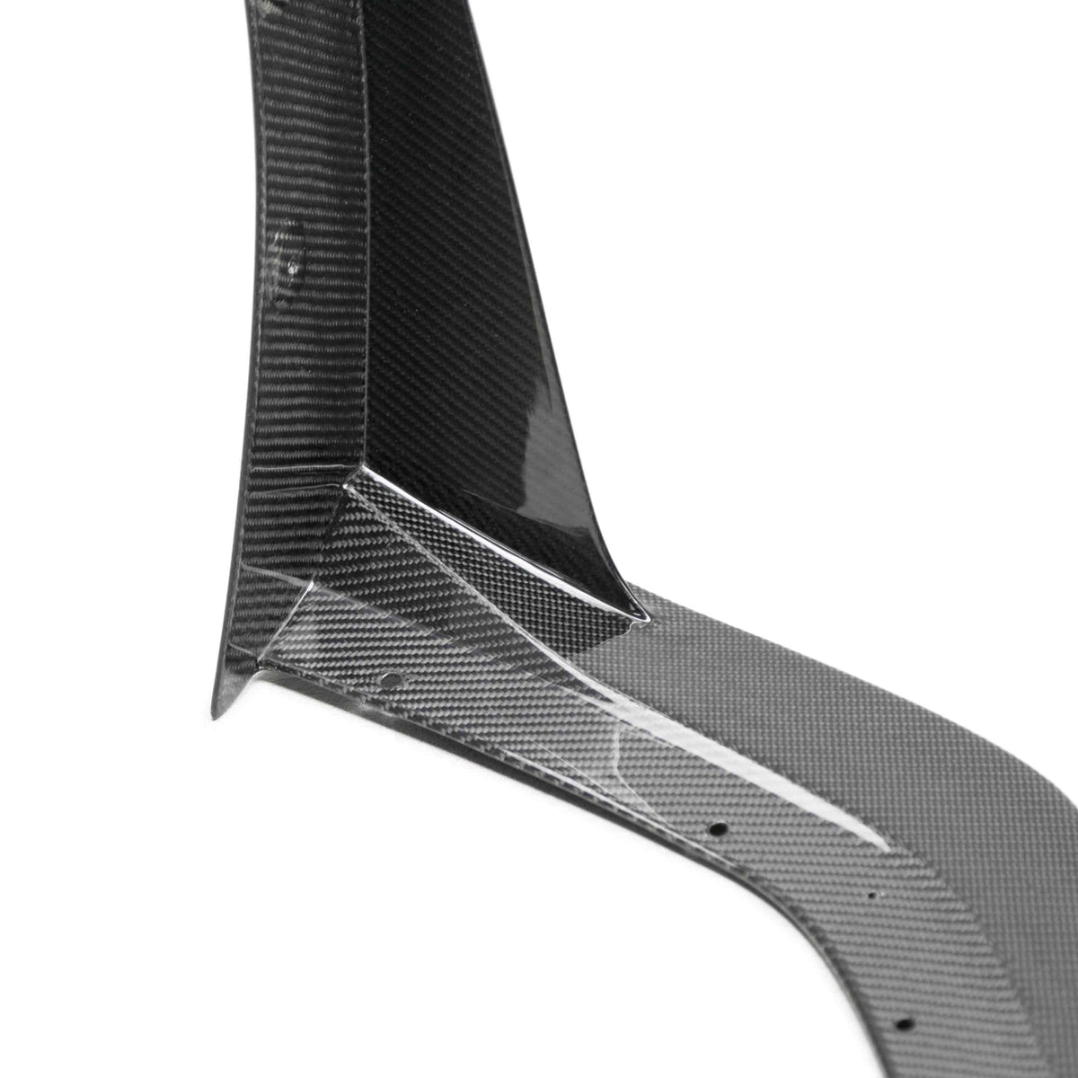 Carbon fiber front splitter wickers for 2020-2022 Ford Mustang Shelby GT500