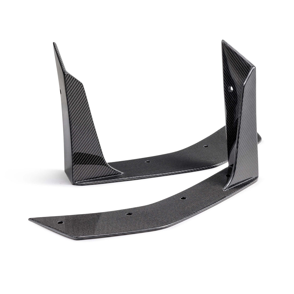 Type-GT5 carbon fiber front splitter wickers for 2024-2026 Ford Mustang