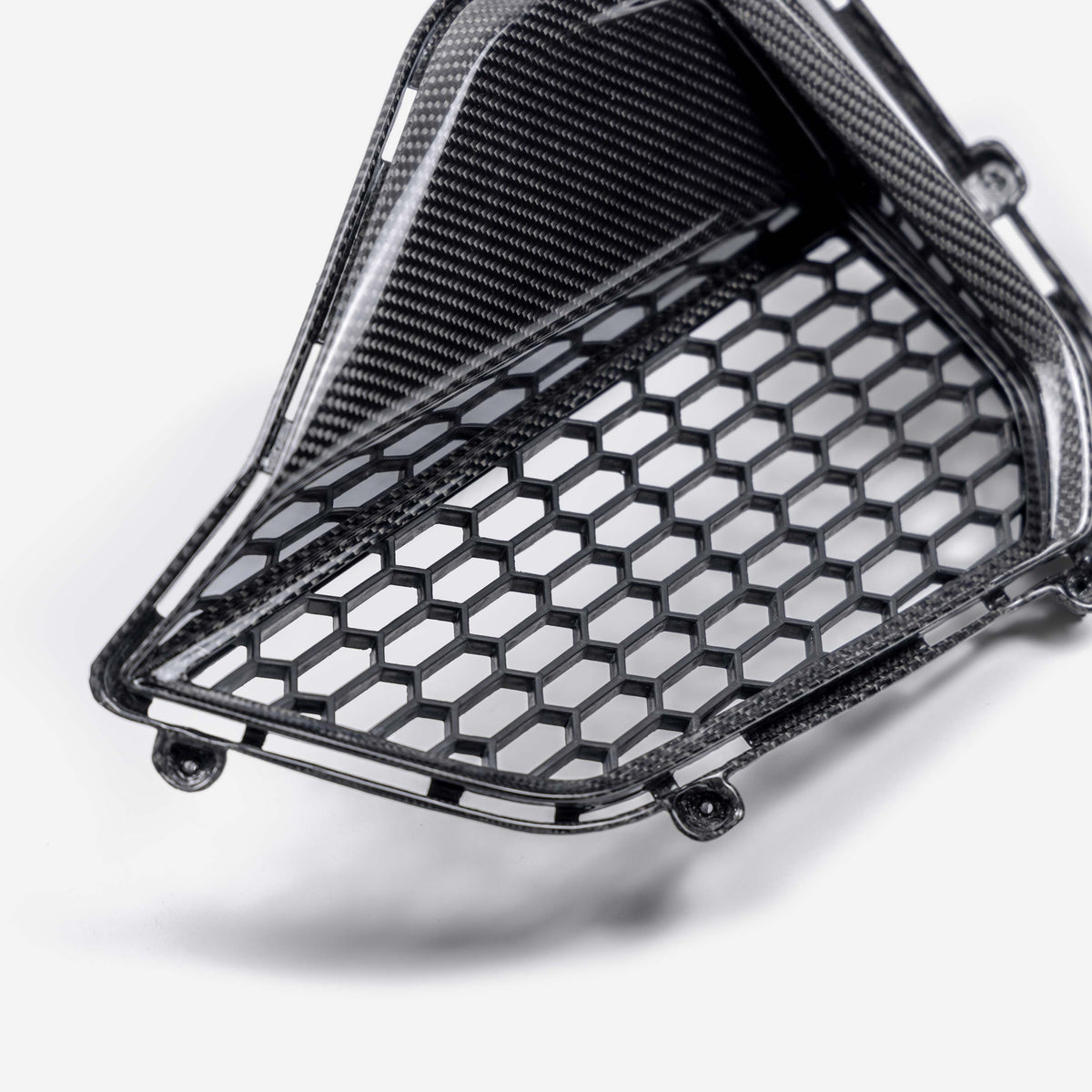 Carbon fiber front bumper inserts for 2024-2025 Ford Mustang GT