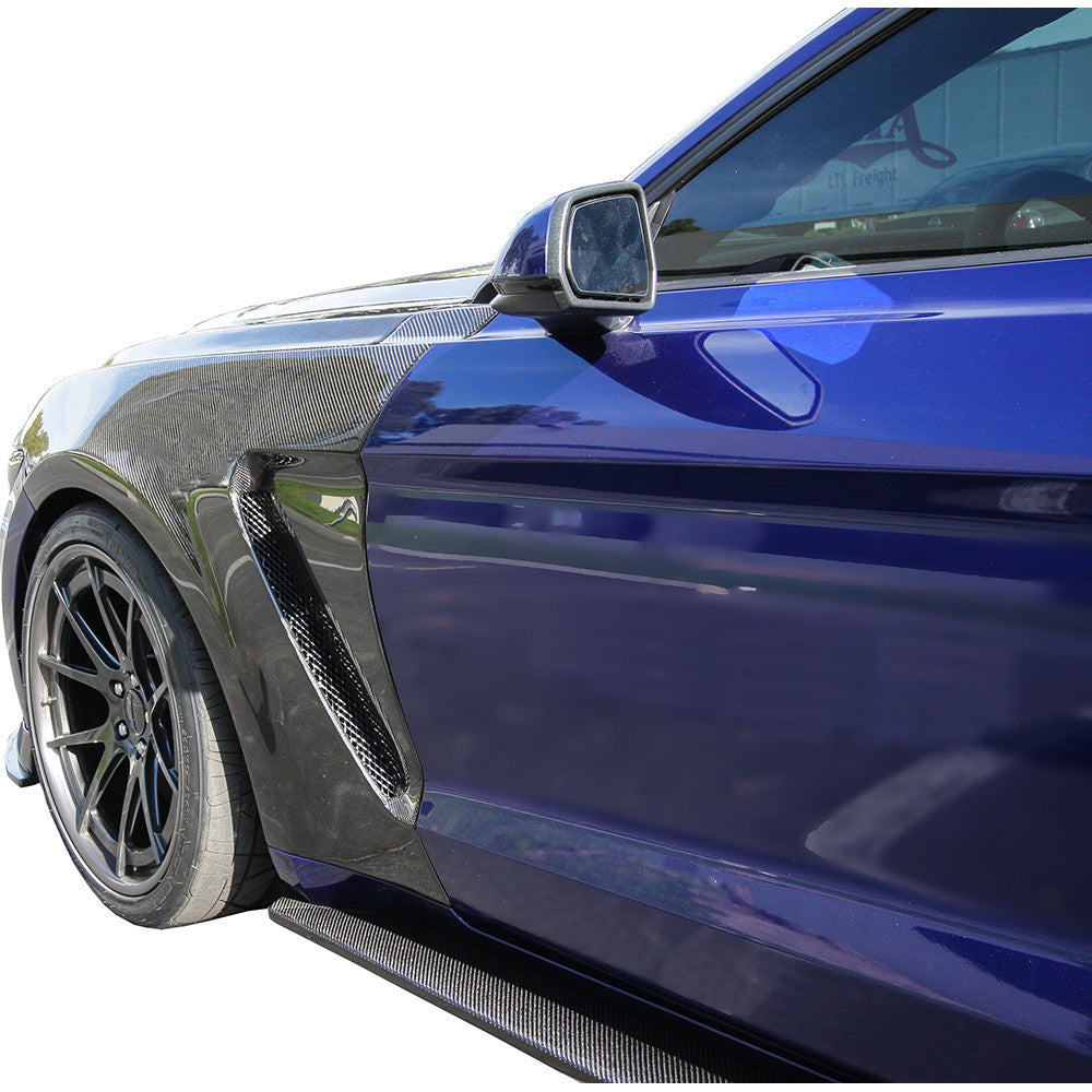 Type-GR (GT350 Style) carbon fiber fenders for 2015-2017 Ford Mustang (pair)
