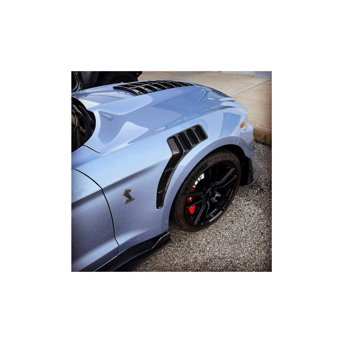 Type-TPF carbon fiber track pack fenders for 2020-2022 Ford Mustang Shelby GT500