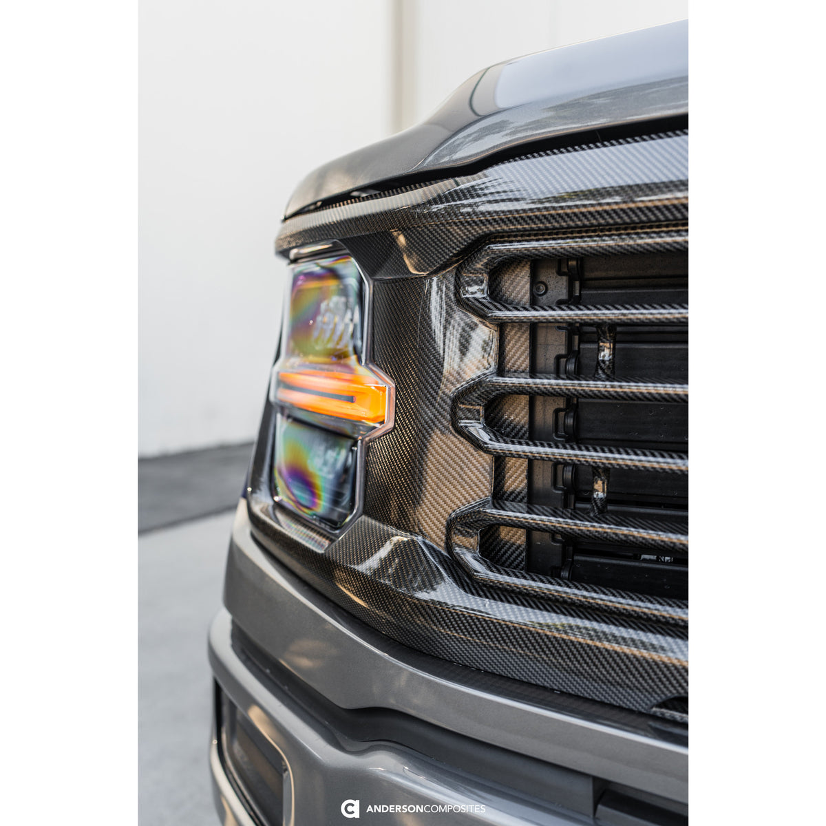 Carbon fiber front grille for 2024-2025 Ford F-150