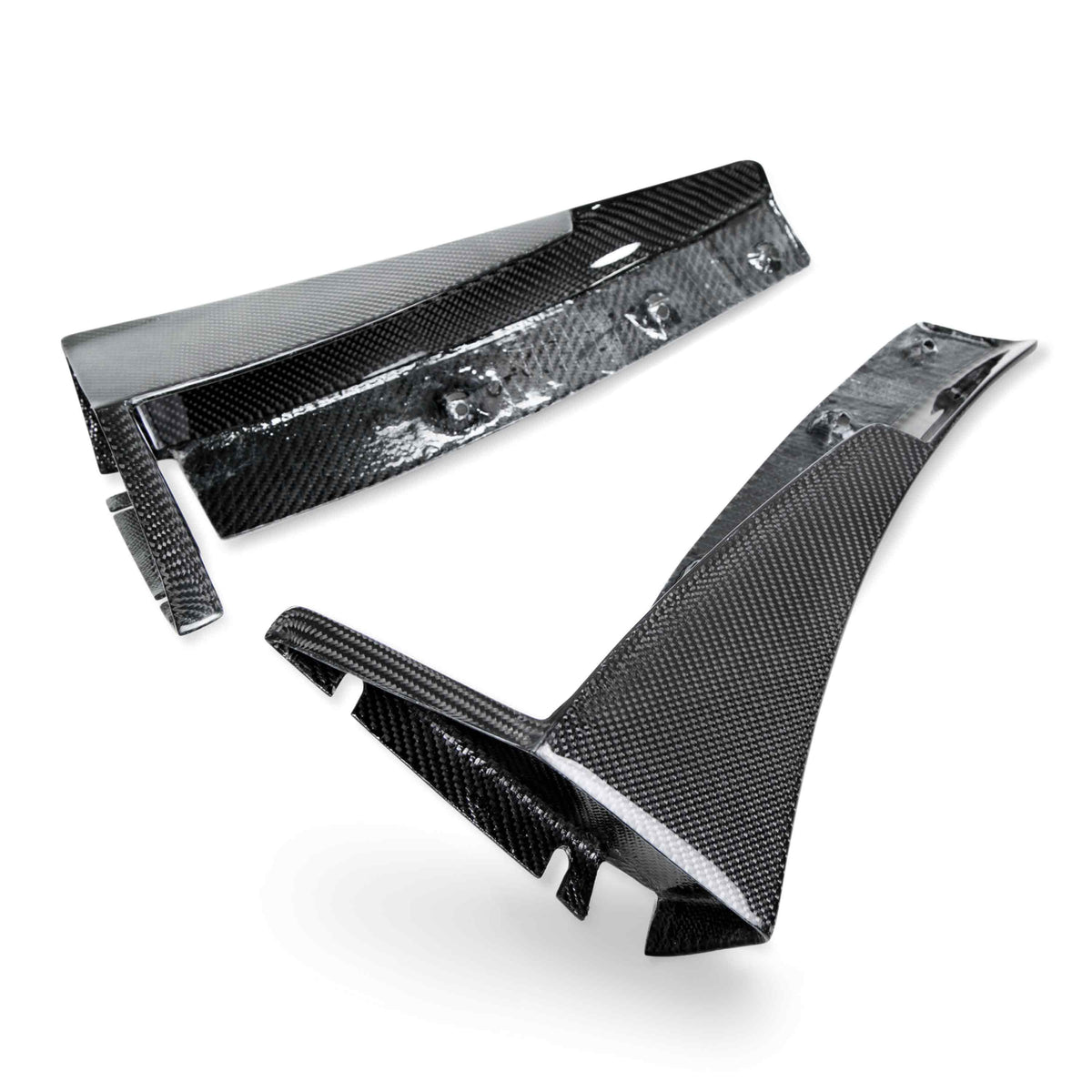 Carbon fiber front bumper canards for 2015-2019 Chevrolet Corvette C7 Z06