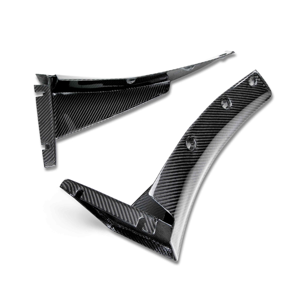Carbon fiber front bumper canards for 2015-2019 Chevrolet Corvette C7 Z06