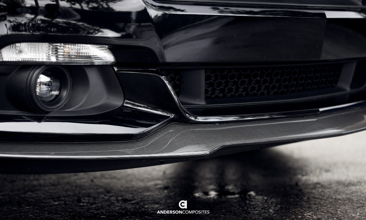 Type-AC carbon fiber front chin splitter for 2015-2017 Ford Mustang