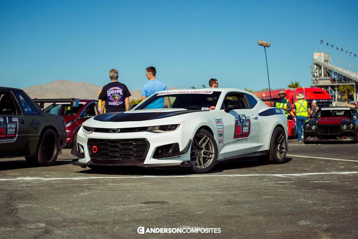 Type-LE carbon fiber front splitter for 2017-2024 Chevrolet Camaro ZL1 1LE