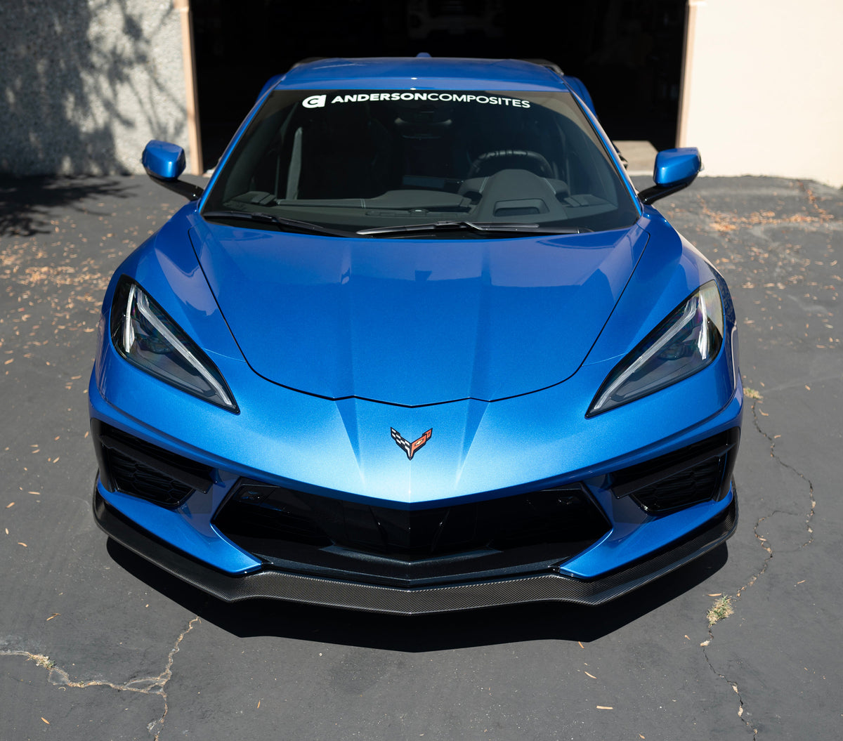 Type-MB carbon fiber front lip for 2020-2024 Chevrolet C8