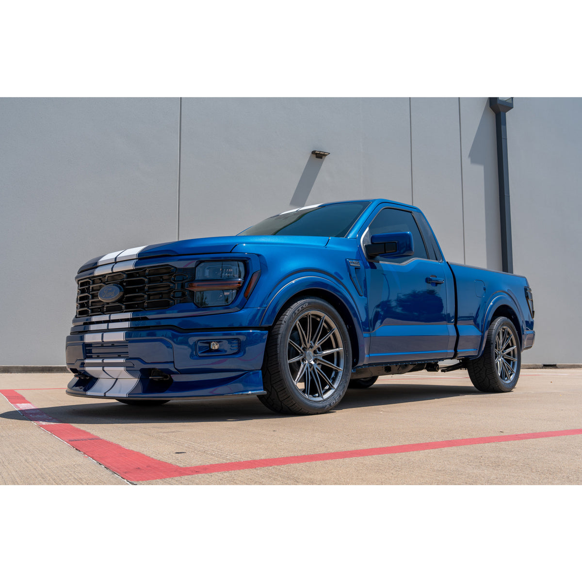 Type-MB carbon fiber front chin spoiler for 2021-2024 Ford F-150