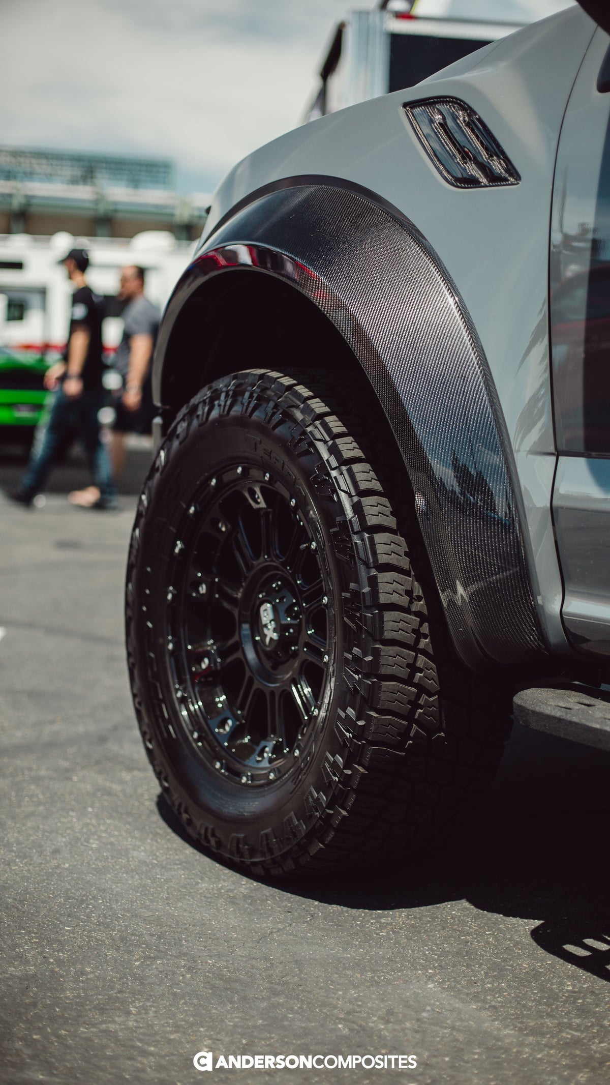 Carbon fiber wide front fender flares for 2017-2020 Ford Raptor