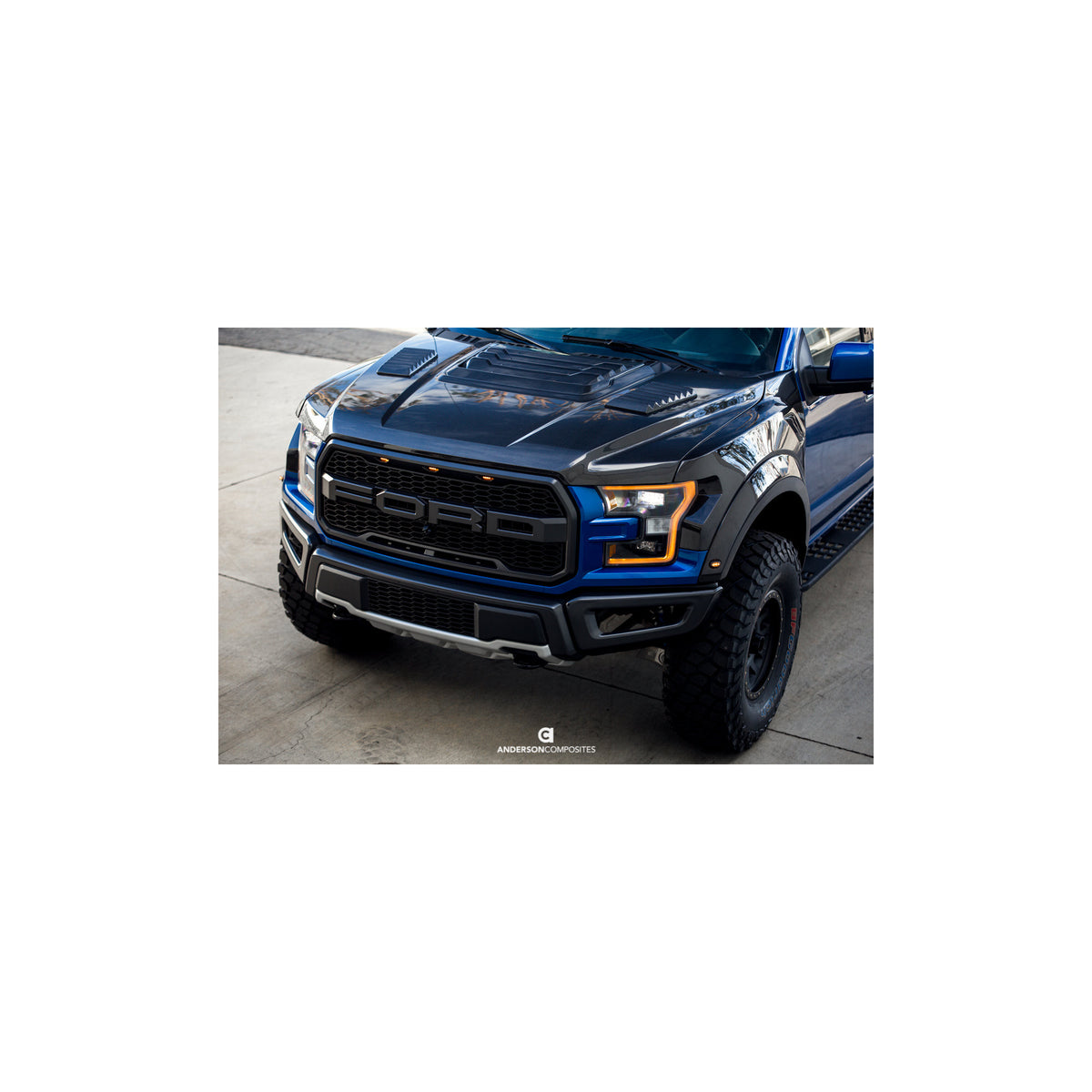 Carbon fiber front fender flares for 2017-2020 Ford Raptor