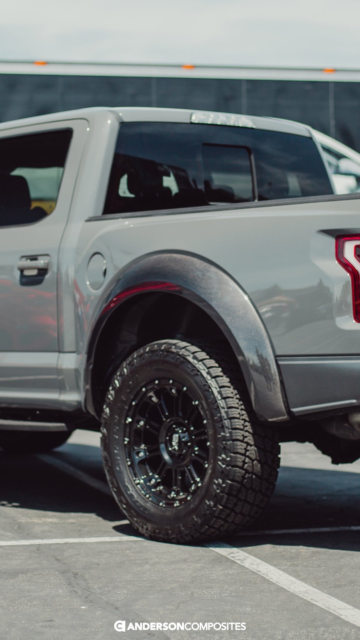 Carbon fiber wide rear fender flares for 2017-2020 Ford Raptor