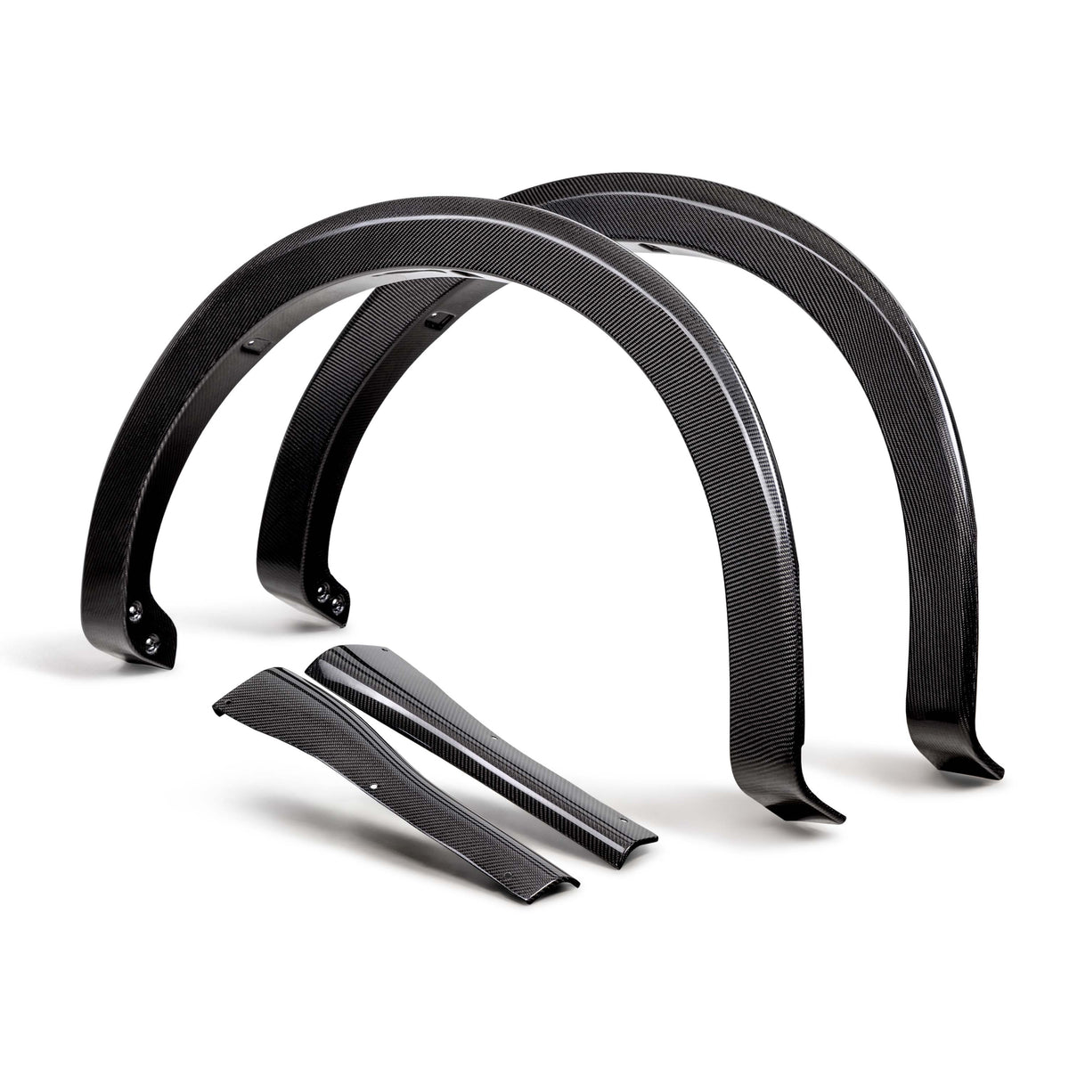 Type-AO carbon fiber rear fender flares for 2021-2025 Ford F-150 non-Raptor