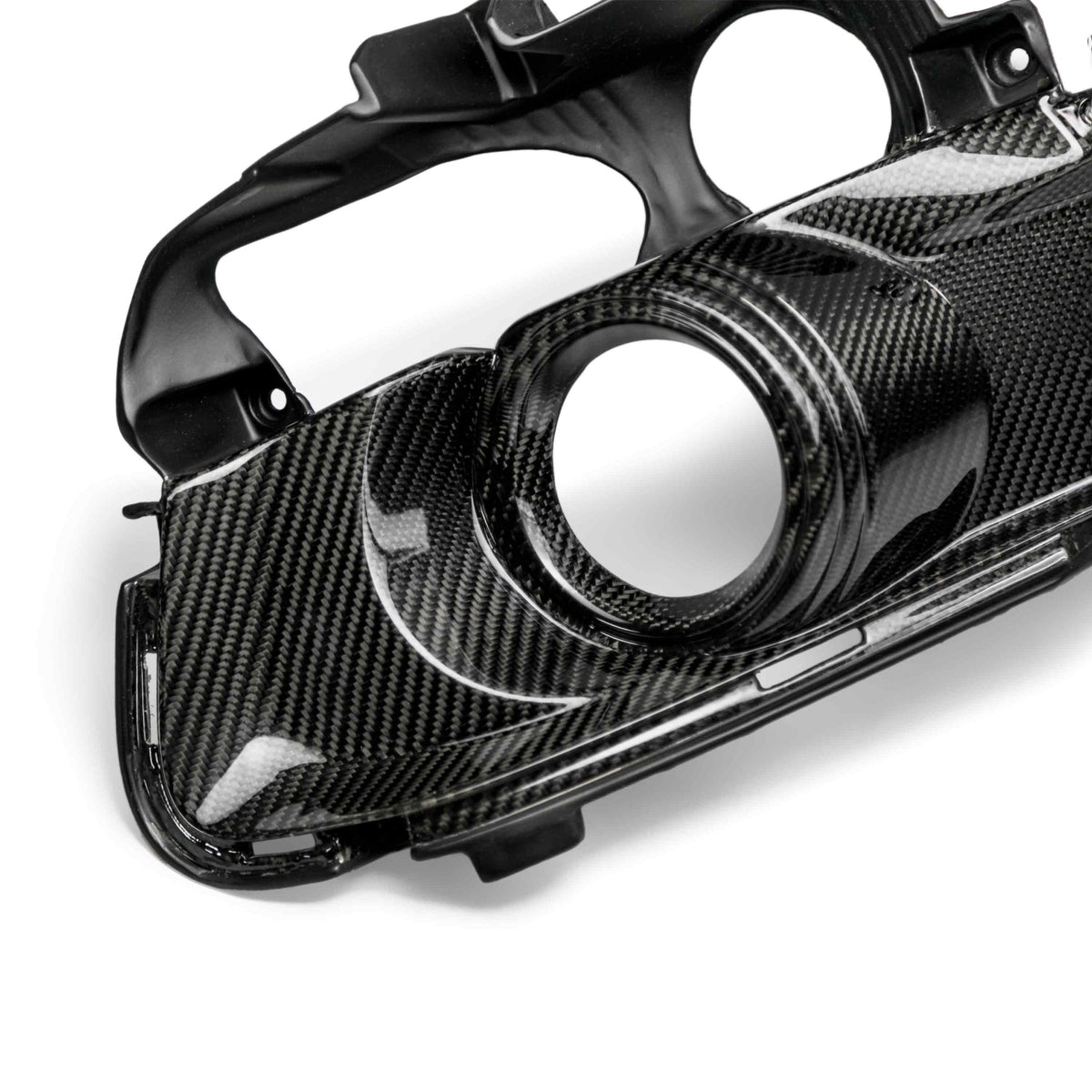 Carbon fiber fog light surrounds for 2015-2017 Ford Mustang