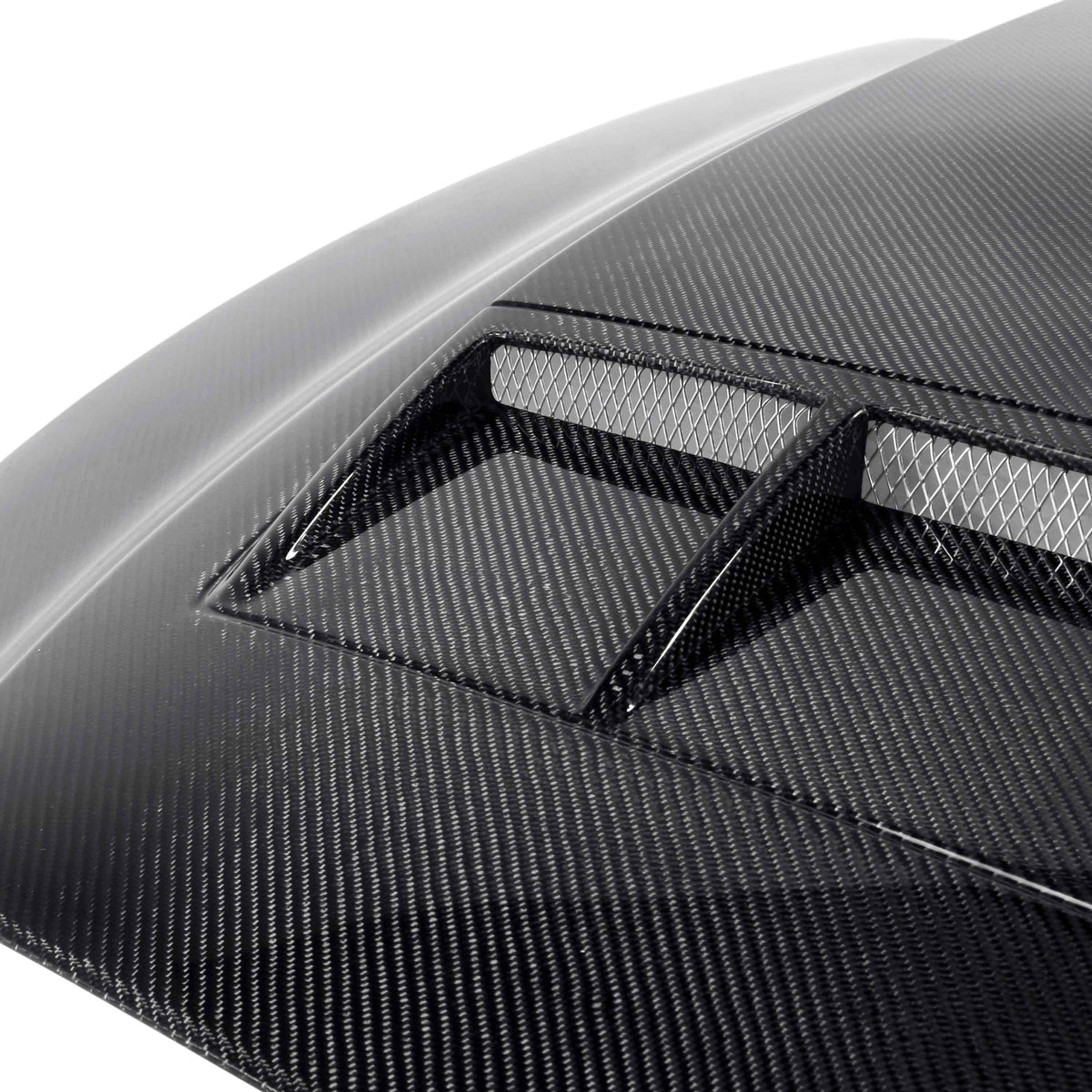 Type-TS ram air carbon fiber hood for 2010-2014 Shelby GT500 and 2013-2014 Ford Mustang