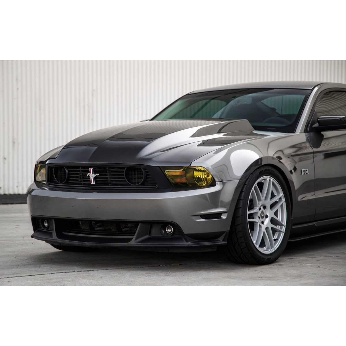 Type-CJ carbon fiber cowl hood for 2010-2012 Ford Mustang