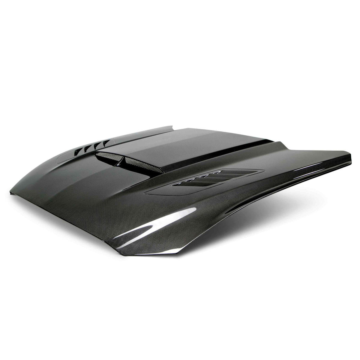 Ram air double sided carbon fiber hood for 2015-2017 Ford Mustang