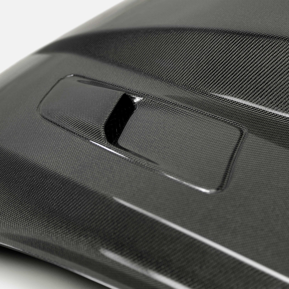 Type-CJ double sided carbon fiber cowl hood for 2015-2017 Ford Mustang