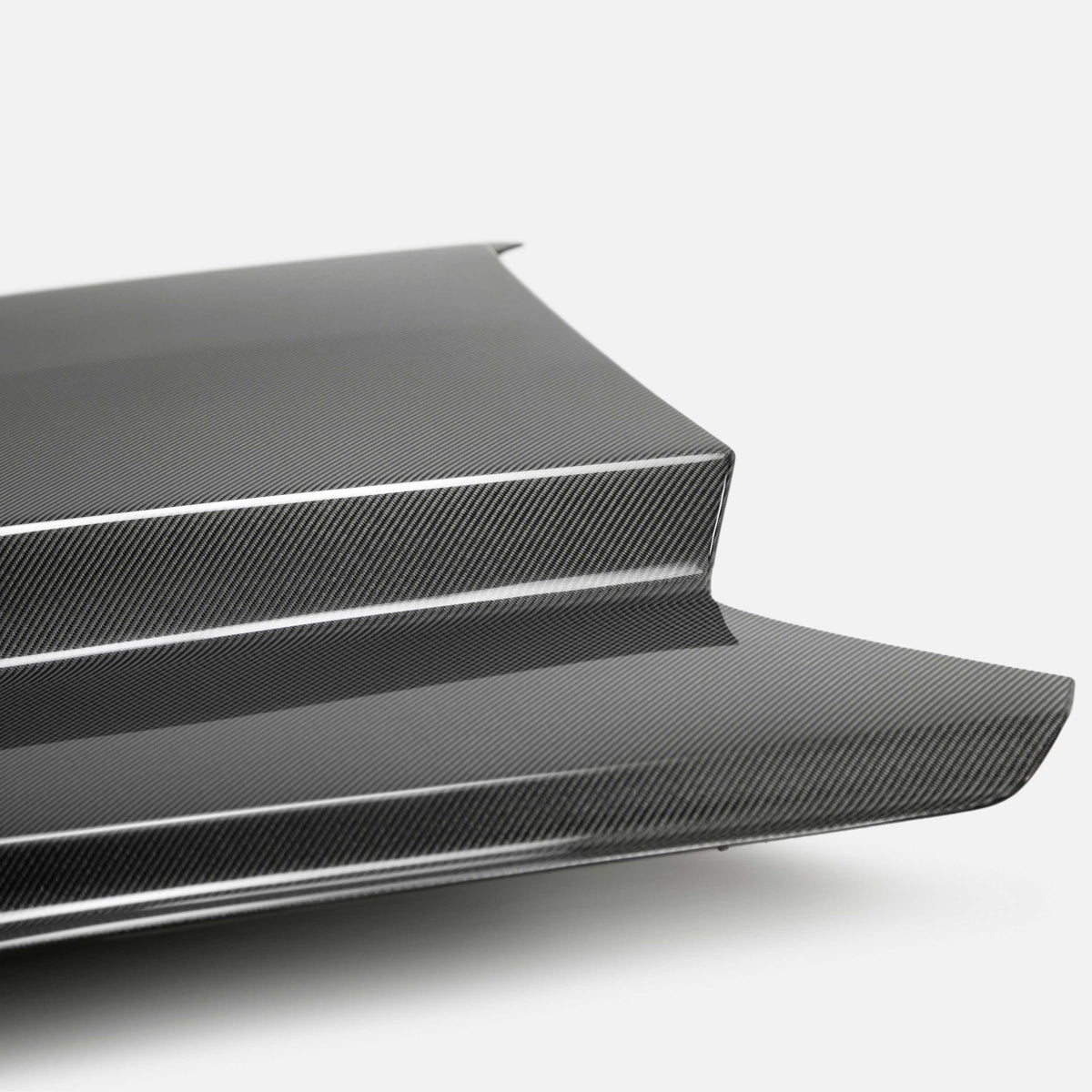 Type-CJ double sided carbon fiber cowl hood for 2015-2017 Ford Mustang