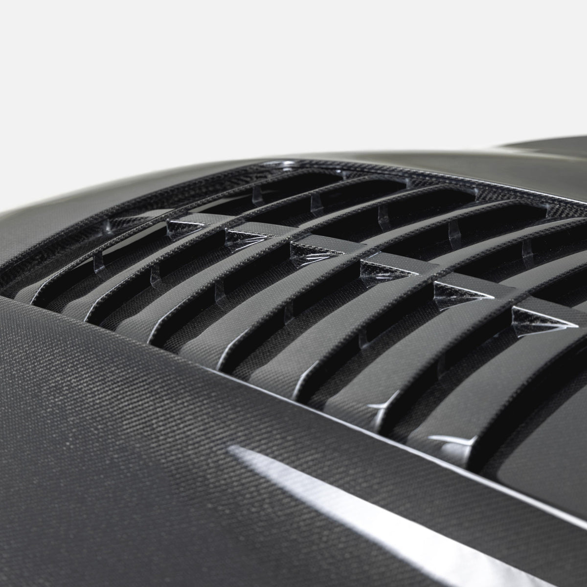 Type-GT5 double sided carbon fiber hood for 2015-2020 Ford Mustang Shelby GT350 & GT350R