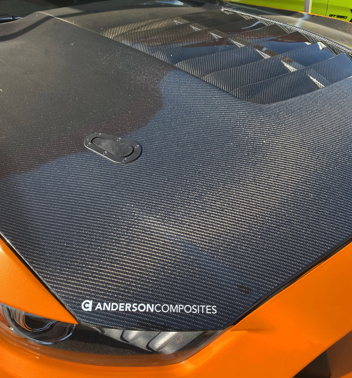 Type-GT5 double sided carbon fiber hood for 2015-2020 Ford Mustang Shelby GT350 & GT350R