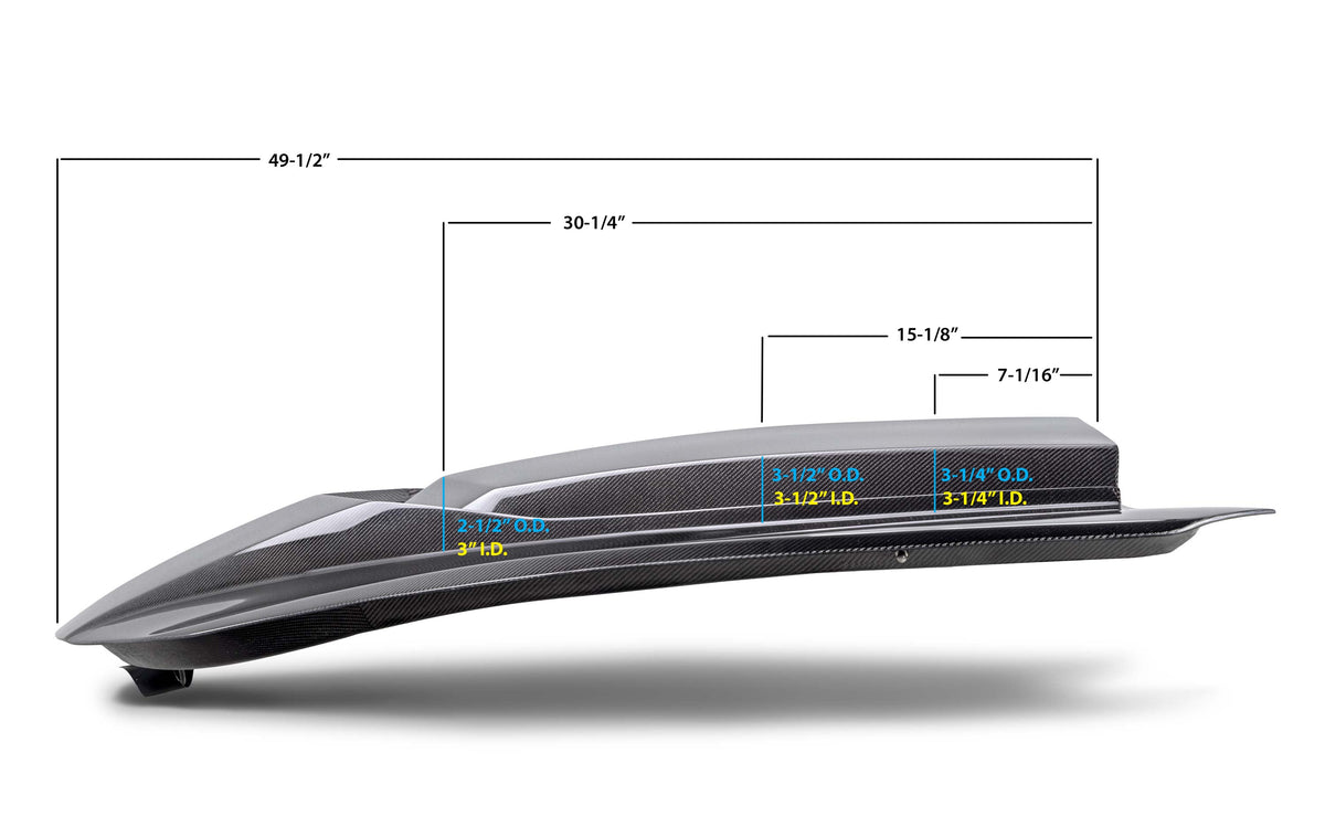 Type-AZ double sided carbon fiber hood for 2016-2024 Chevrolet Camaro