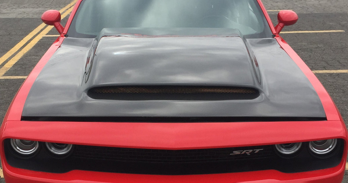 Type-DP carbon fiber Demon Style cowl hood for 2018-2023 Challenger