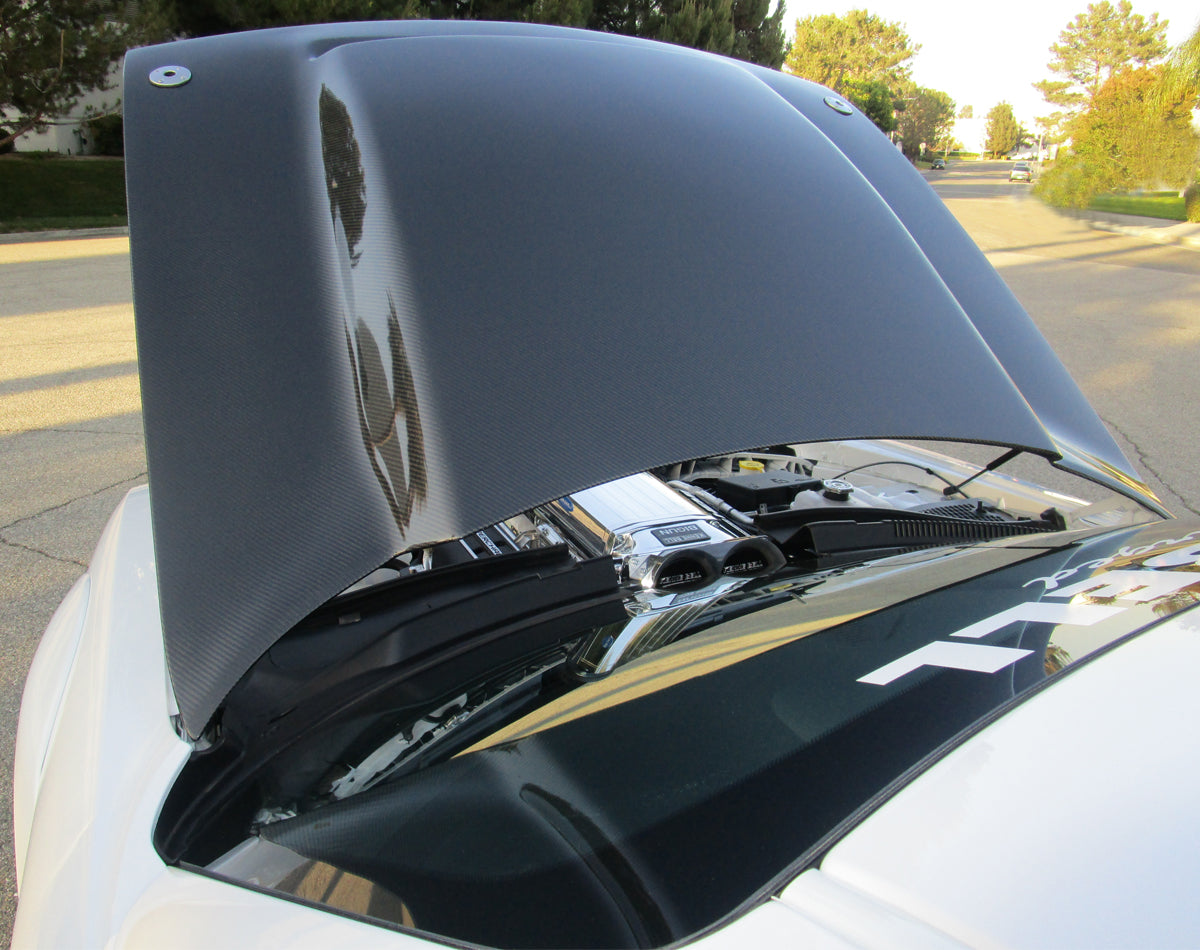 Type-DP carbon fiber Demon Style cowl hood for 2018-2023 Challenger