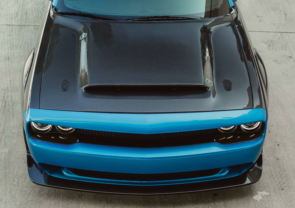 Type-OE carbon fiber hood for 2018 Dodge Challenger Demon