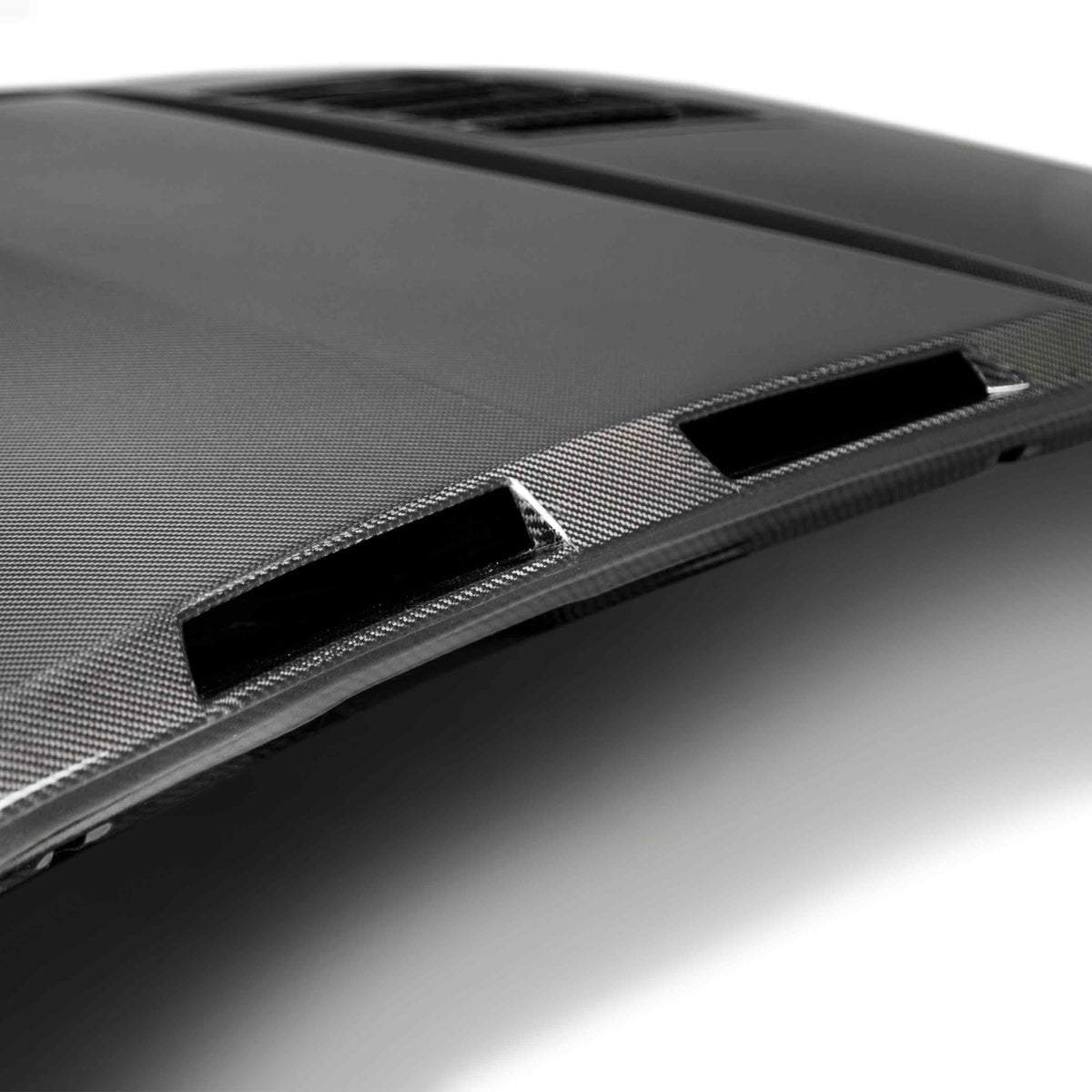 Type-AB ram air double sided carbon fiber hood for 2018-2023 Ford Mustang