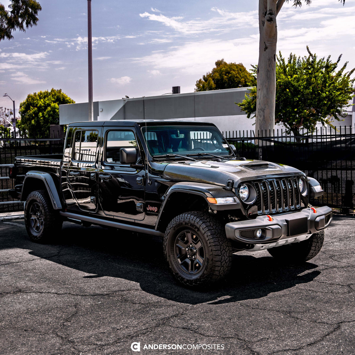 Type-MO carbon fiber hood for 2020-2026 Jeep Gladiator Mojave