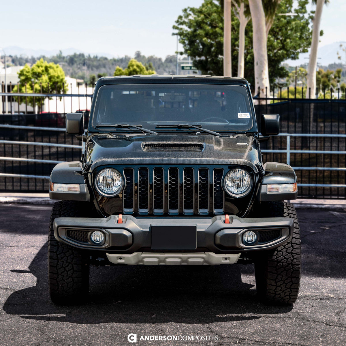 Type-MO carbon fiber hood for 2020-2026 Jeep Gladiator Mojave
