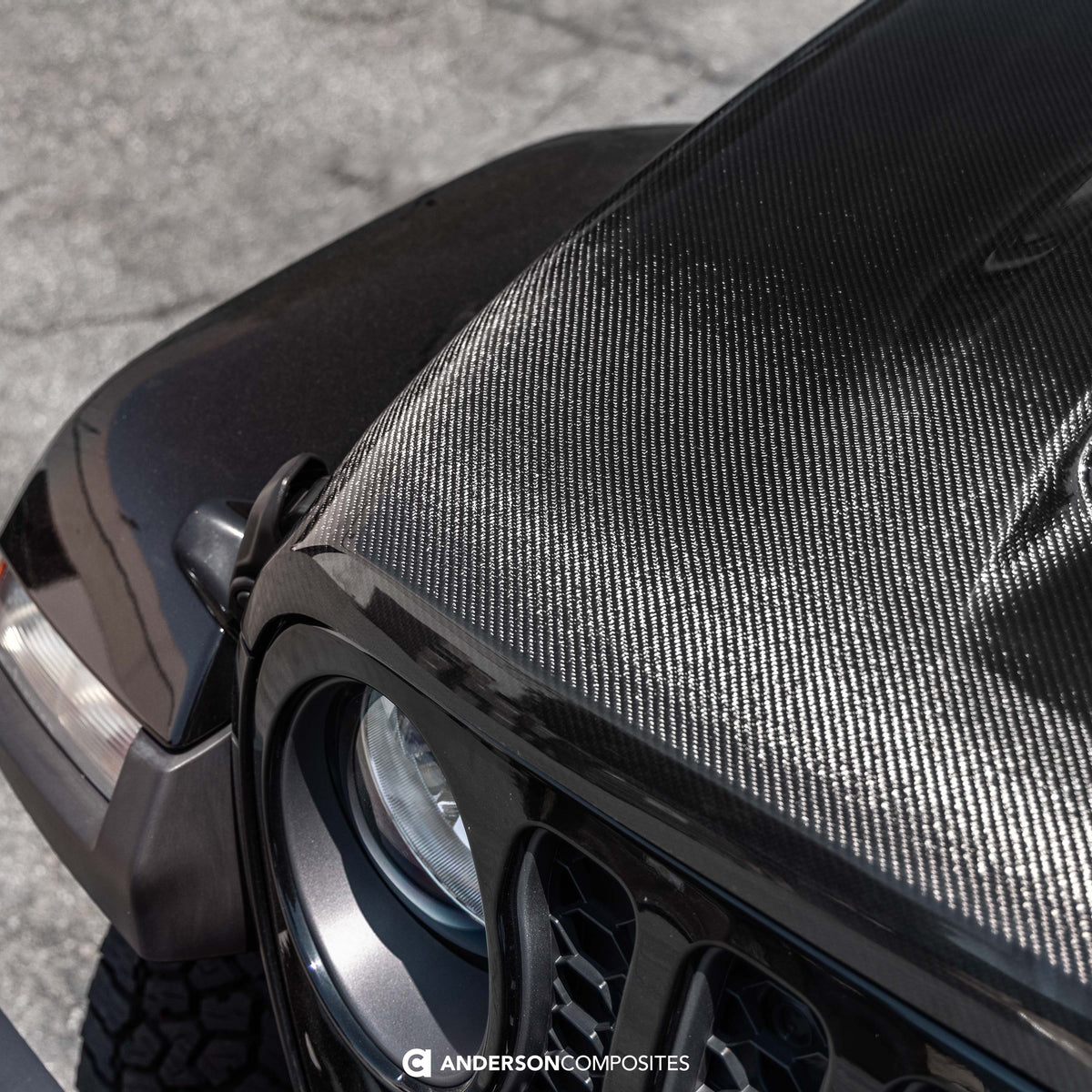 Type-MO carbon fiber hood for 2020-2026 Jeep Gladiator Mojave