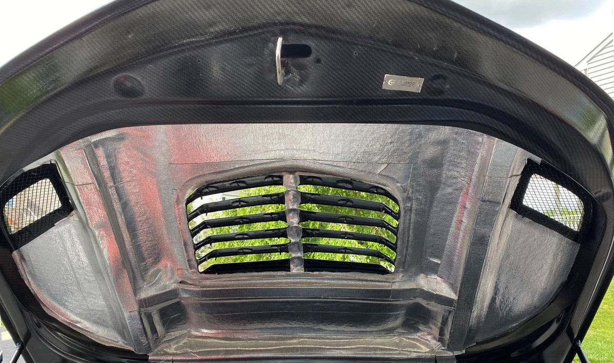 Type-T2 doubled sided carbon fiber hood for 2016-2023 Chevrolet Camaro (2019-2023 SS style)