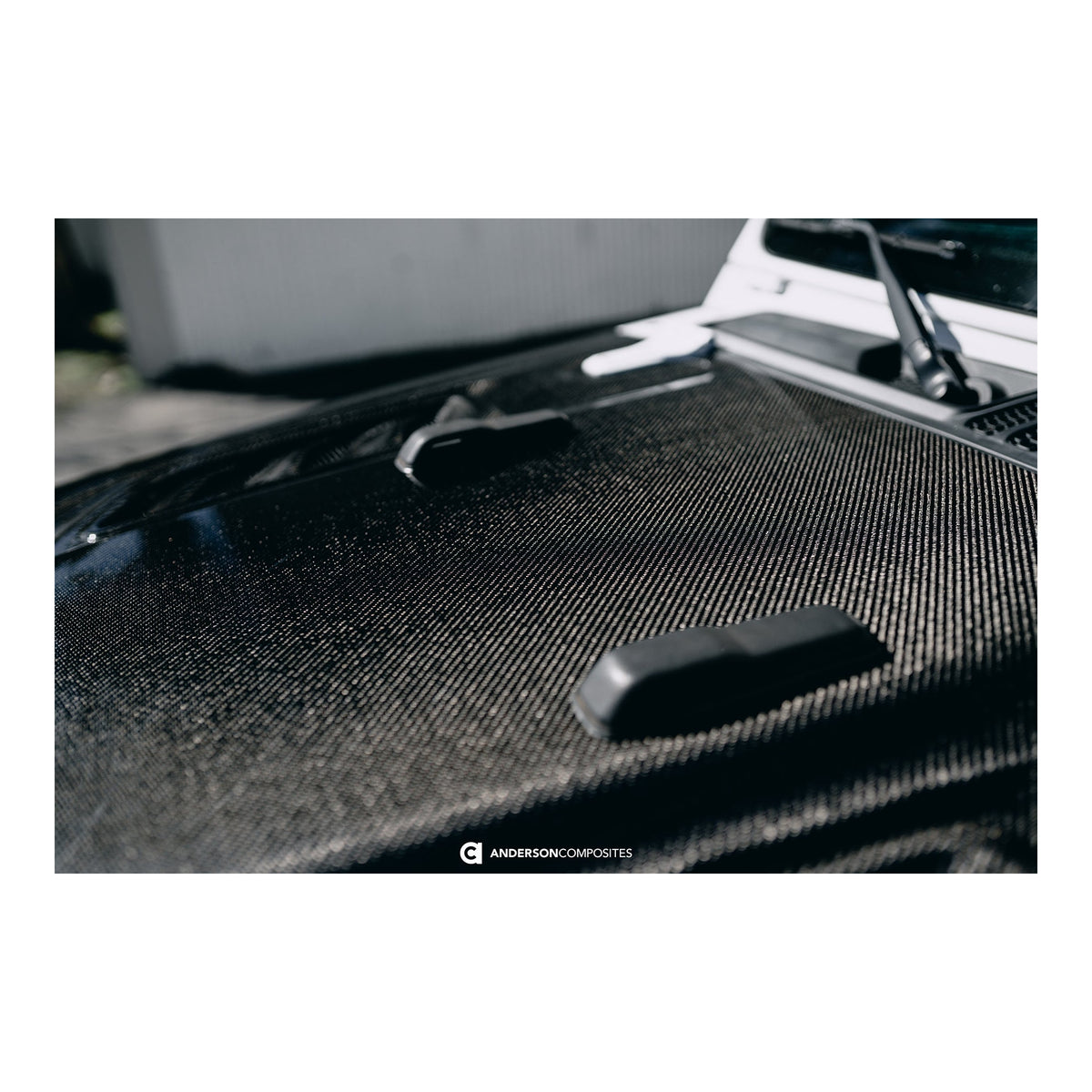 Type-OE carbon fiber hood for 2018-2024 Jeep Wrangler and Gladiator Rubicon