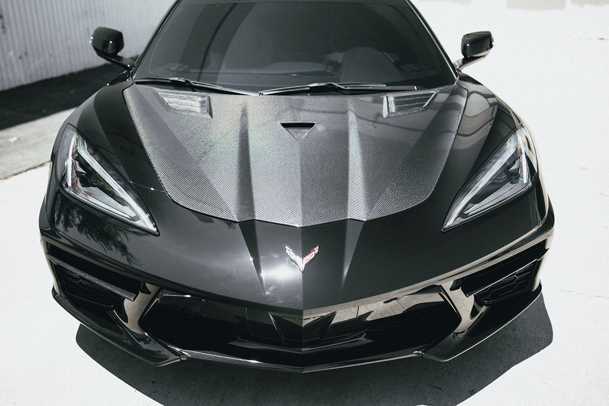 Type-GT carbon fiber hood for 2020-2024 Chevrolet C8