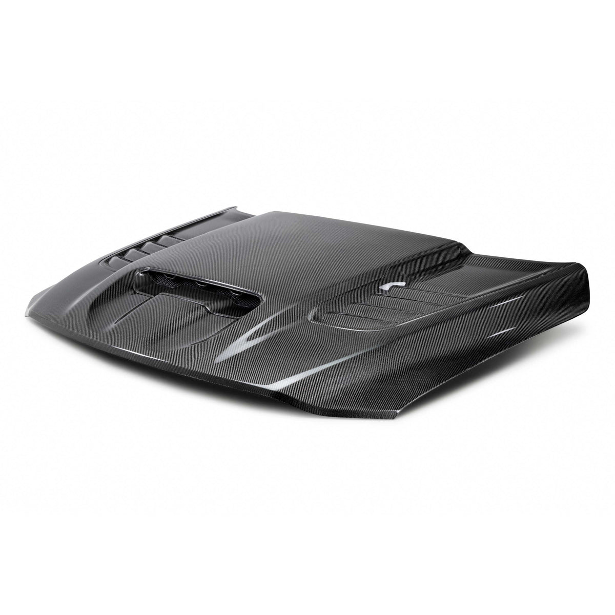 OE-style carbon fiber hood for 2021-2024 RAM TRX and 2025-2026 RHO