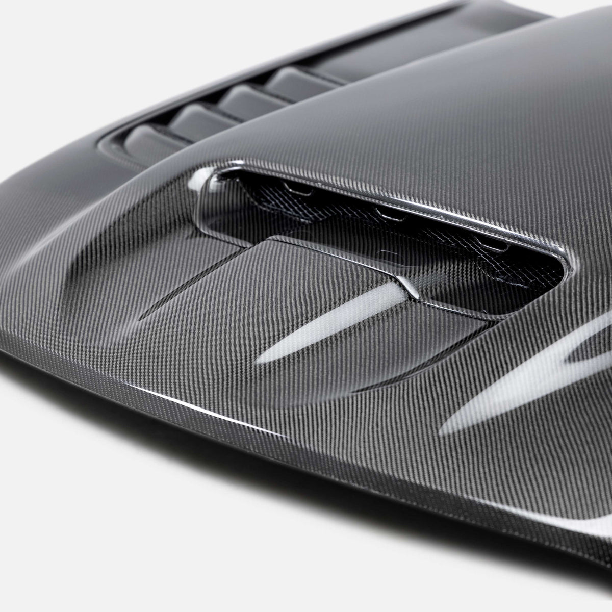 OE-style carbon fiber hood for 2021-2024 RAM TRX and 2025-2026 RHO