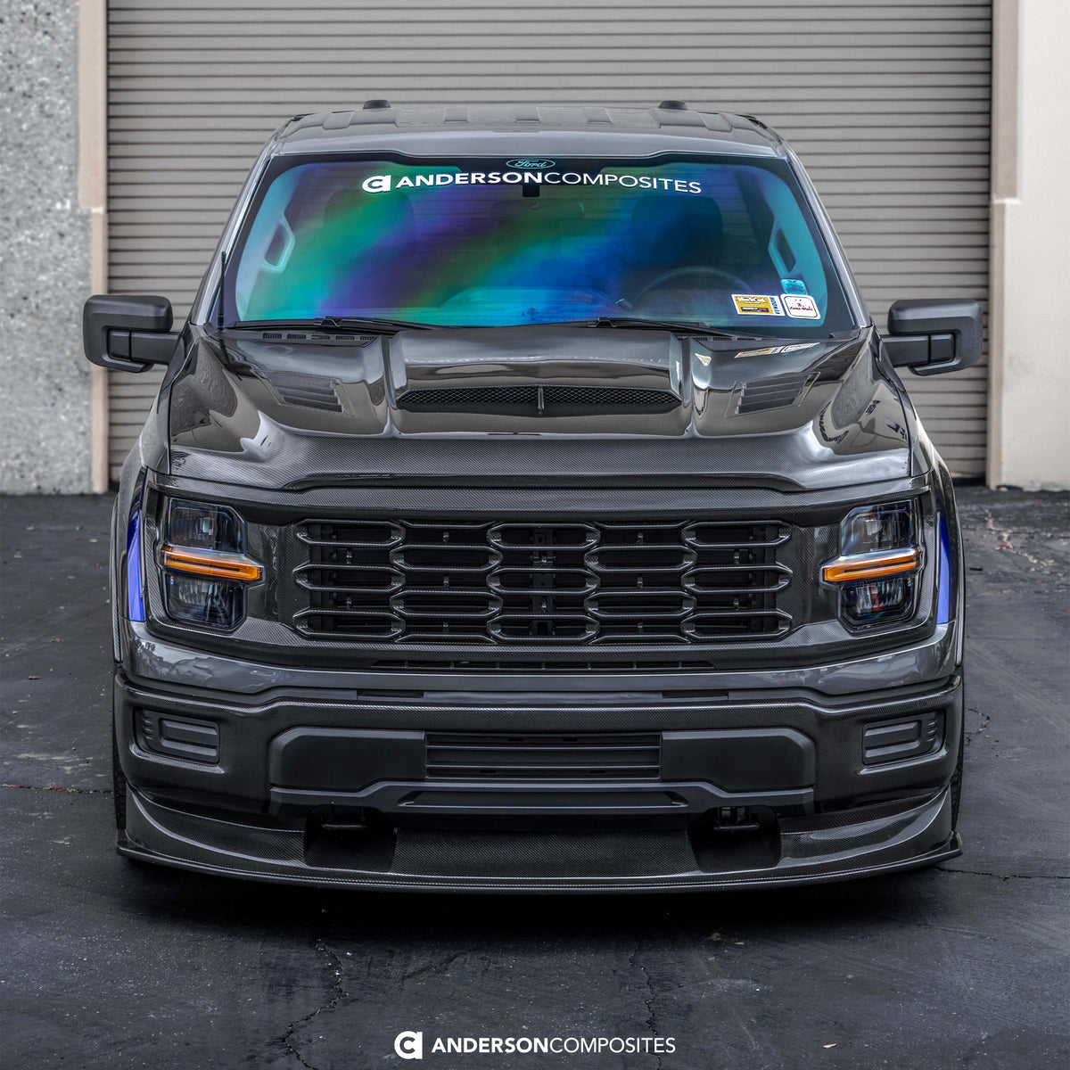 Type-AB carbon fiber hood for 2021-2026 Ford F-150