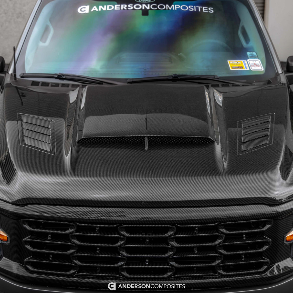 Type-AB carbon fiber hood for 2021-2026 Ford F-150