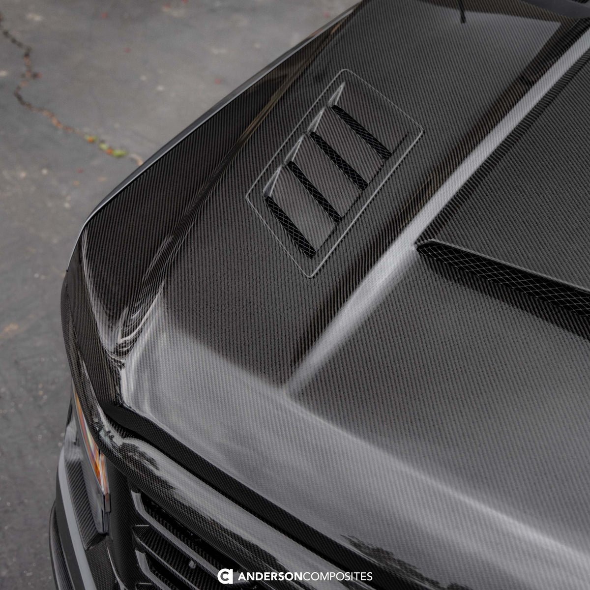 Type-AB carbon fiber hood for 2021-2026 Ford F-150