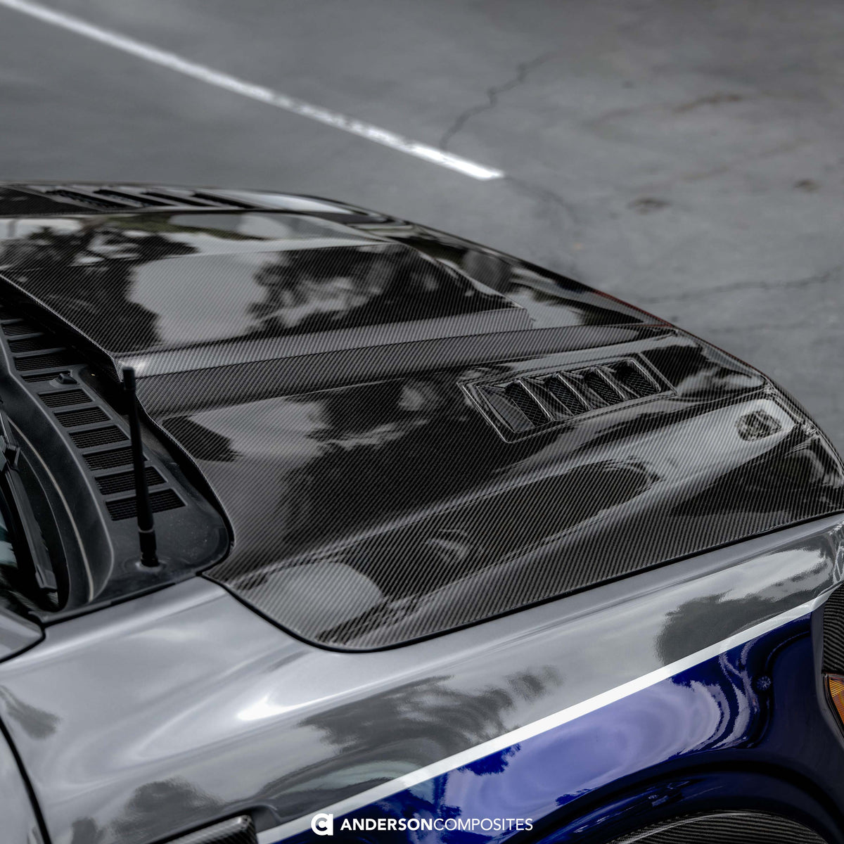 Type-AB carbon fiber hood for 2021-2026 Ford F-150