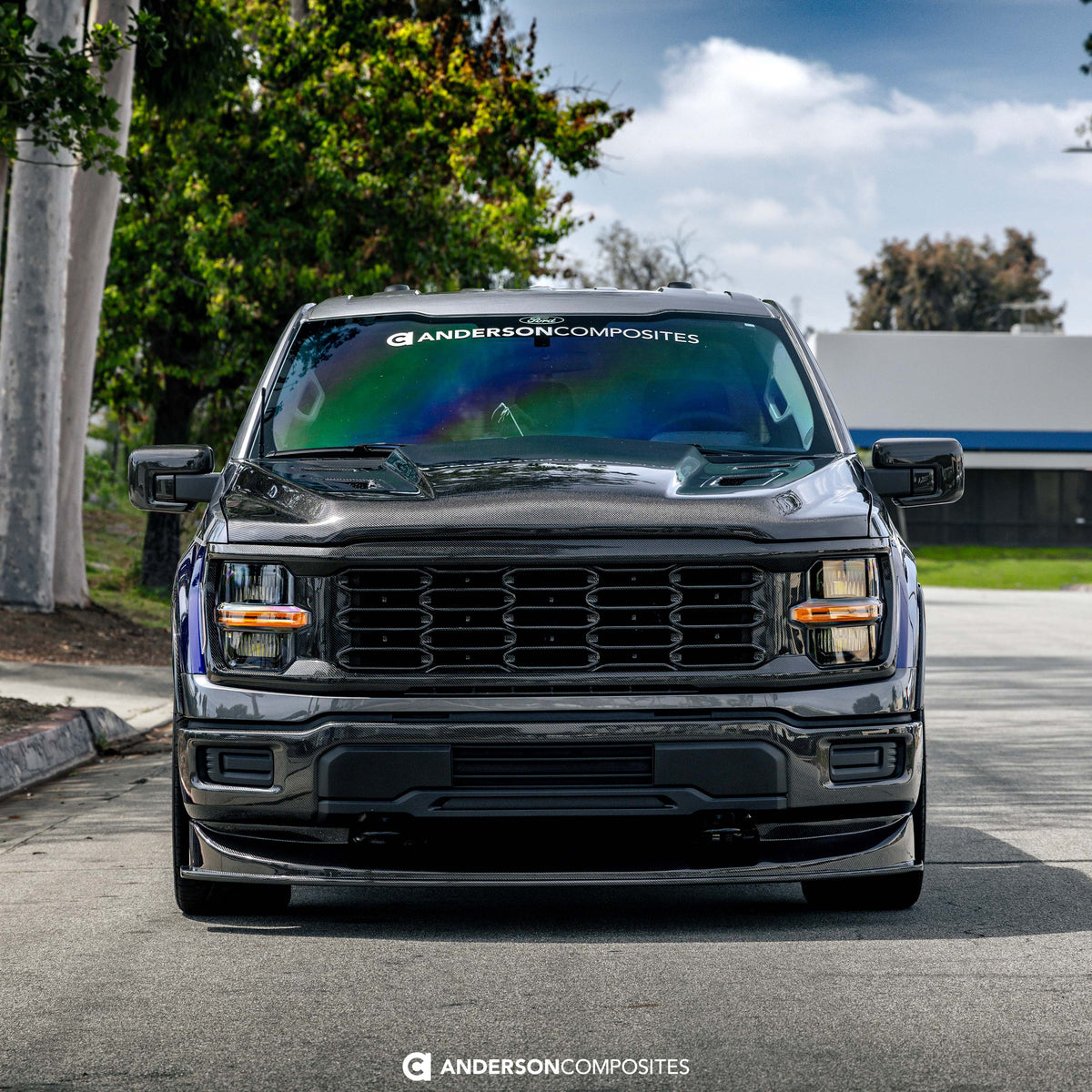 Type-AT carbon fiber hood for 2021-2026 Ford F-150