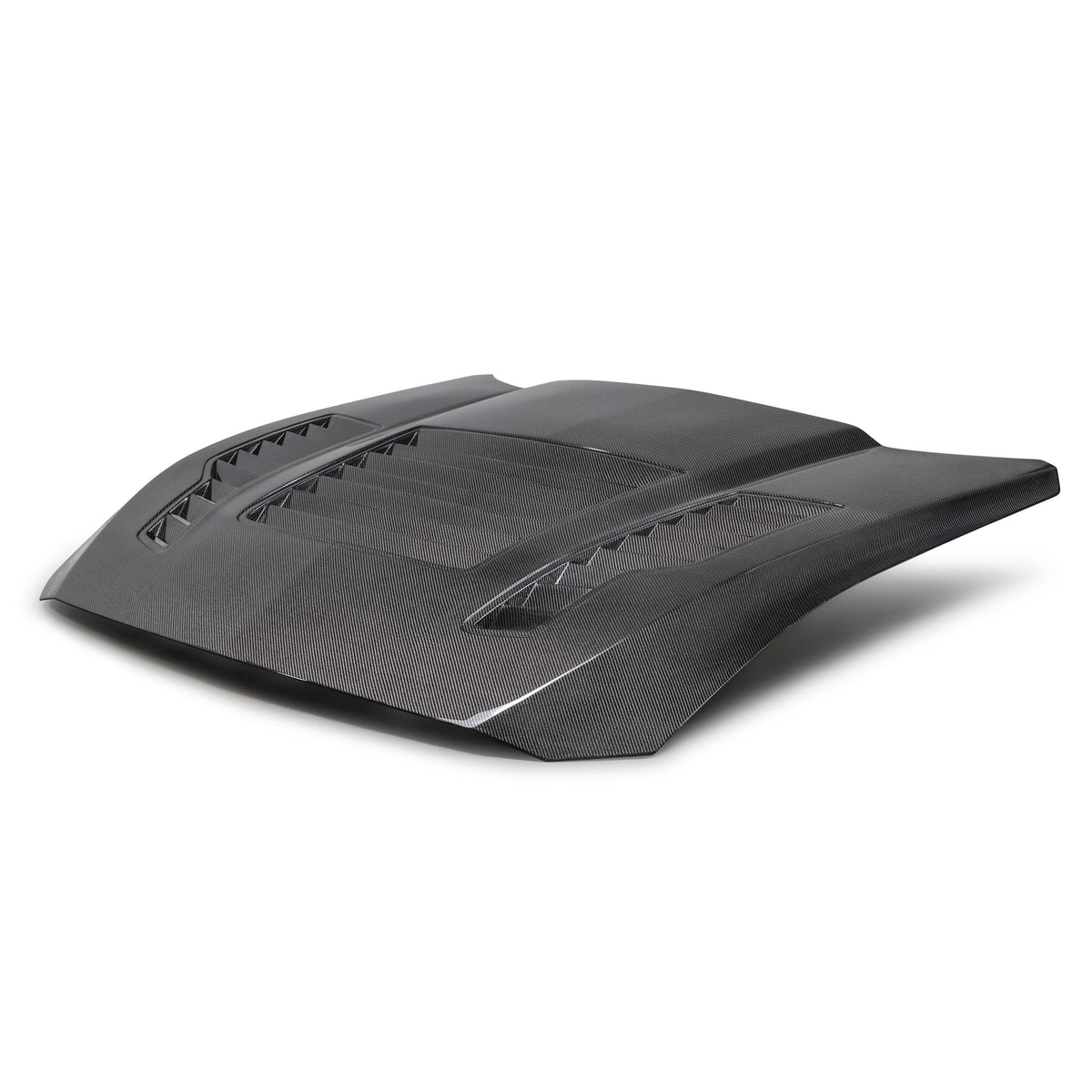 Type-GT4 double-sided carbon fiber hood for 2024-2026 Ford Mustang