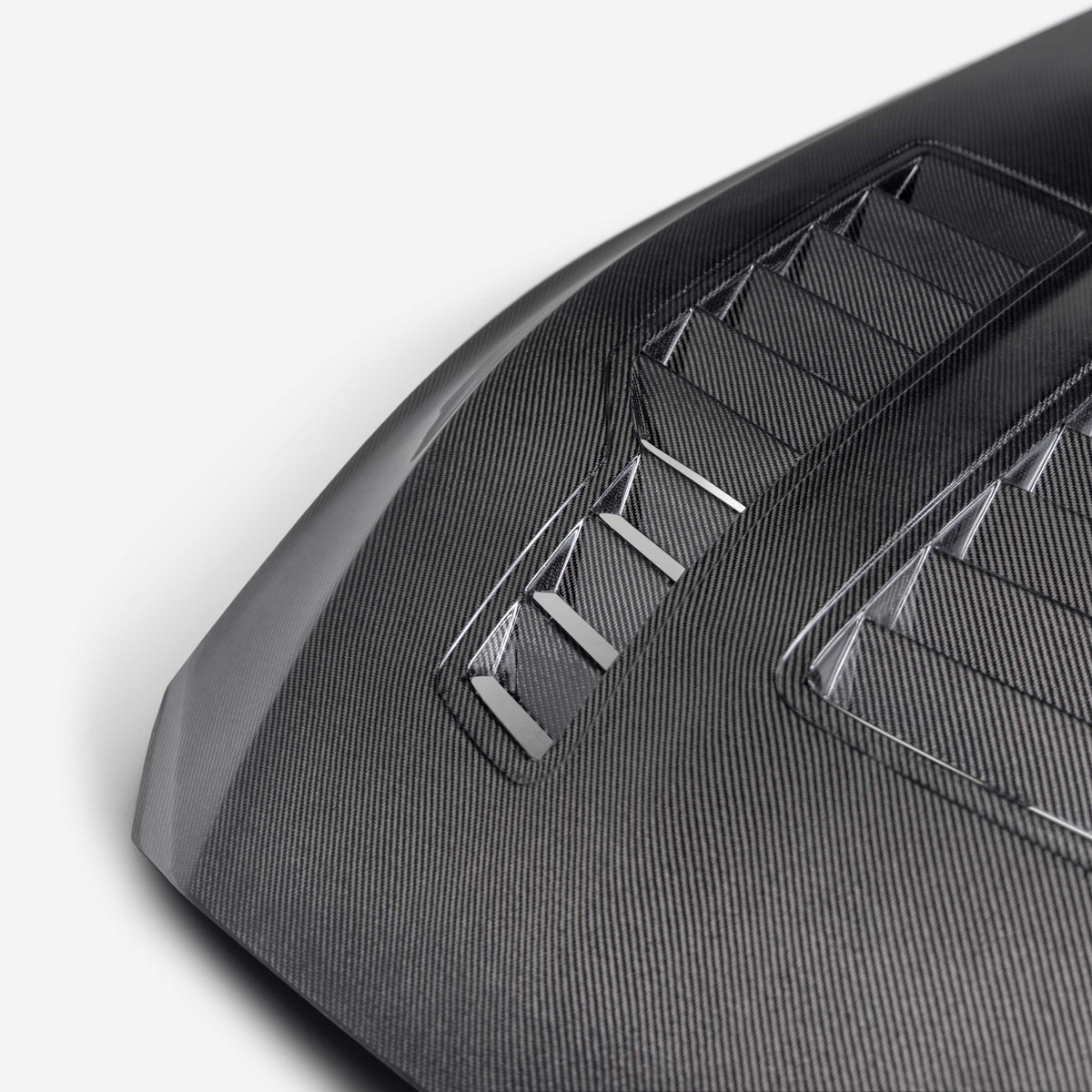 Type-GT4 double-sided carbon fiber hood for 2024-2026 Ford Mustang