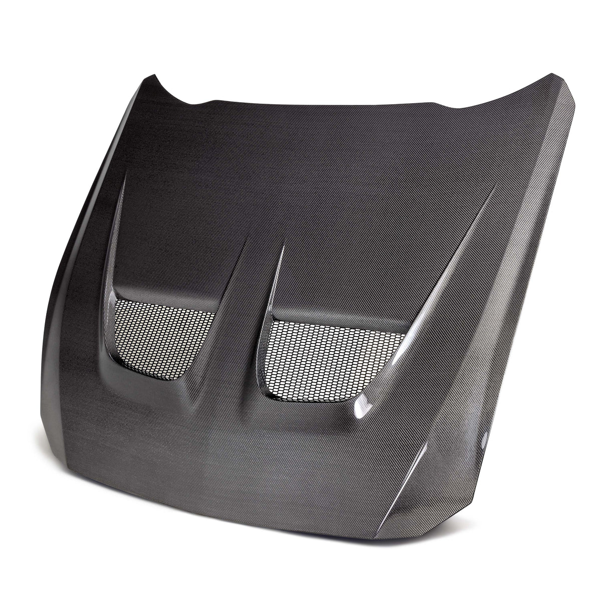 Type-GTD double-sided carbon fiber hood for 2024-2026 Ford Mustang