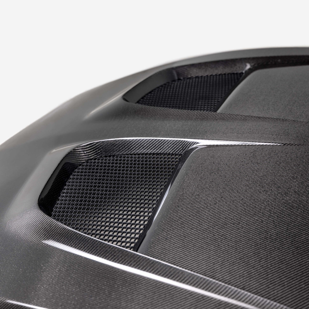 Type-GTD double-sided carbon fiber hood for 2024-2026 Ford Mustang