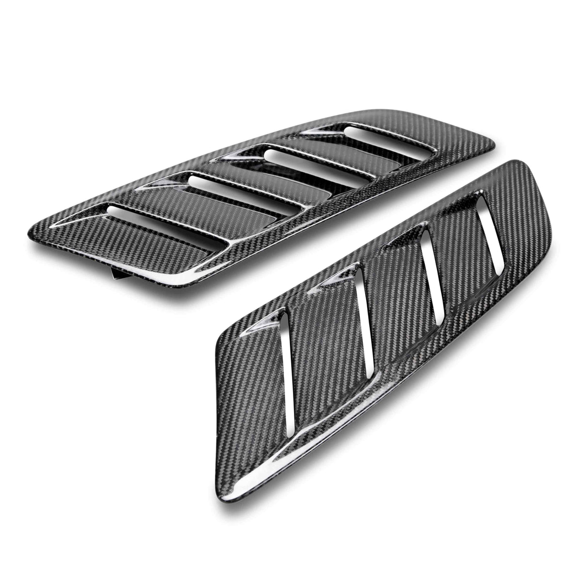 Type-AB carbon fiber hood vents for 2015-2017 Ford Mustang GT