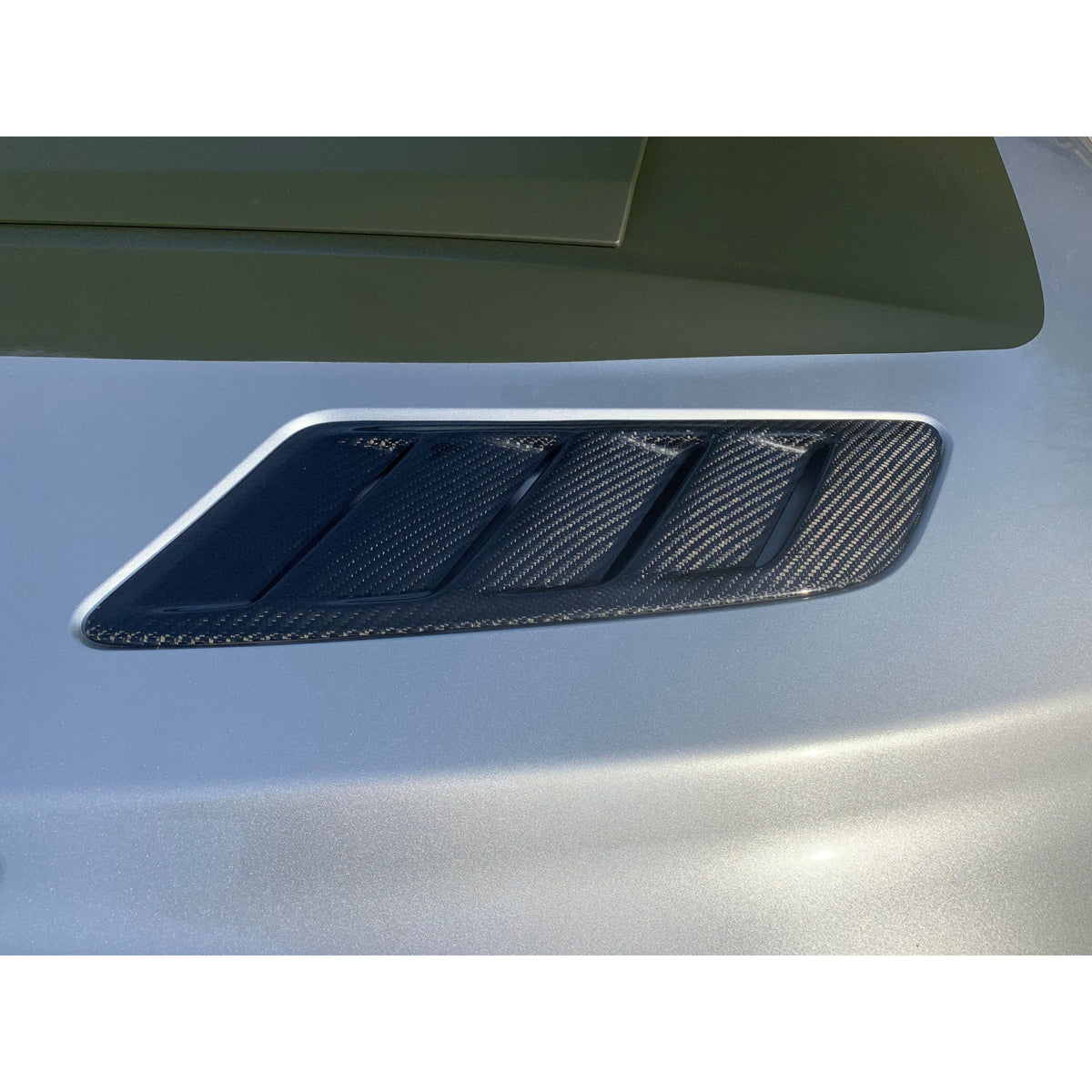 Type-AB carbon fiber hood vents for 2015-2017 Ford Mustang GT