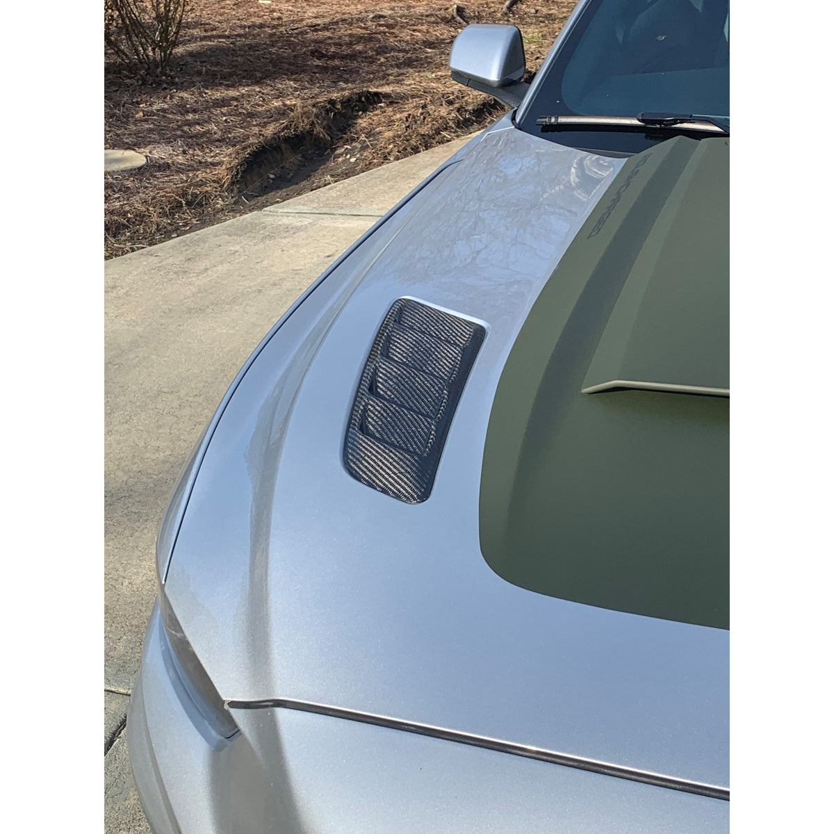 Type-AB carbon fiber hood vents for 2015-2017 Ford Mustang GT
